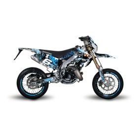 MOTOCROSS STICKERS STAGE6 19 PIECES BLUE