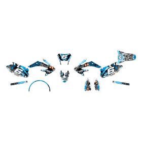 MOTOCROSS STICKERS STAGE6 19 PIECES BLUE