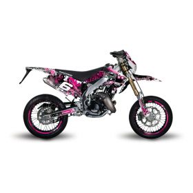 MOTOCROSS STICKERS STAGE6 19 PIECES ROSE