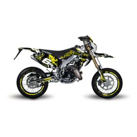 MOTOCROSS STICKERS STAGE6 19 PIECES YELLOW