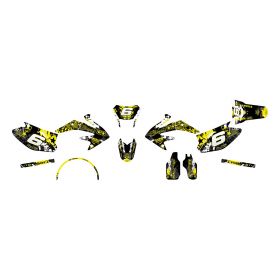 MOTOCROSS STICKERS STAGE6 19 PIECES YELLOW