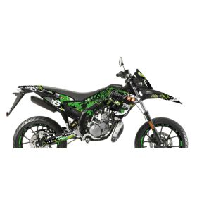 KIT ADESIVI CARENE 23 PEZZI STAGE6 VERDE NERO DERBI X-TREME EURO 4