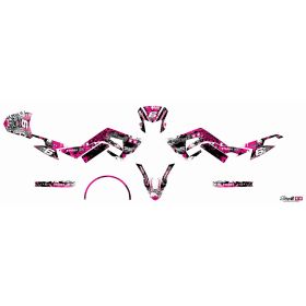 KIT ADESIVI CARENE 23 PEZZI STAGE6 ROSA NERO DERBI X-TREME EURO 4