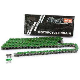 CATENA TRASMISSIONE HQ STAGE6 VERDE ANODIZZATO 140 MAGLIE PASSO 420