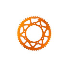 Kit Trasmissione STAGE6 ALU Arancio Pignone 13 Corona 53 Passo 420 DERBI DRD PRO
