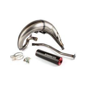MARMITTA STAGE6 STREETRACE CNC ROSSO NERO MONTAGGIO ALTO LATO SINISTRO BETA RR