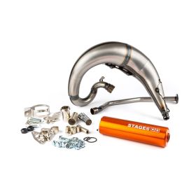 MARMITTA STAGE6 STREETRACE CNC ARANCIO MONTAGGIO ALTO DERBI D50B
