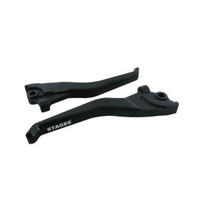 Coppia Leve Freno STAGE6 CNC Type Dual Color Yamaha Aerox / Nitro Nero