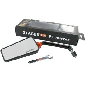 Specchietto Universale Sinistro STAGE6 F1 Filettatura M8 Carbon Lucido