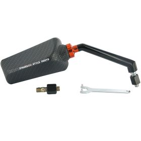 SPECCHIETTO UNIVERSALE DESTRO STAGE6 F1 FILETTATURA M8 CARBON OPACO