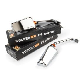 Coppia Specchietti Universali STAGE6 F1 Cromato Filettatura M8