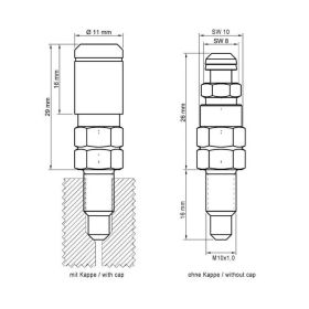 Vis de purge de frein STAHLBUS M10x1 16 mm