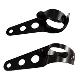BRACCETTI UNIVERSALI FISSAGGIO FARO D. 35 - 48 MM NERO