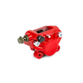 Motoforce Red Rear Brake Caliper and Pads Kit for Yamaha Aerox/Mbk Nitro