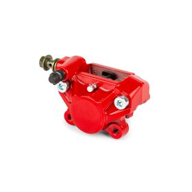 Motoforce Red Rear Brake Caliper and Pads Kit for Yamaha Aerox/Mbk Nitro
