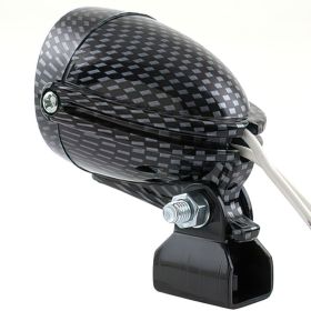 Faretto Supplementare Alogeno STR8 DECO D. 50 mm Carbon 12V