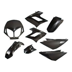 KIT CARENA 8 PEZZI NERO STR8 PER DERBI DRD RACING 2006-2011