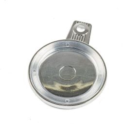 Portabollo Rotondo in Plastica Cromato