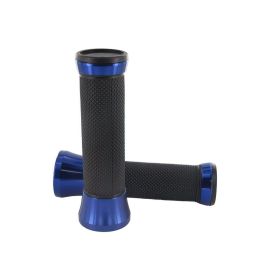Str8 Blue White CNC Grips