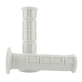 COPPIA MANOPOLE STR8 MOTOCROSS D. 22 MM BIANCO