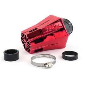filtro aria carburatore RACING EVO rosso 28 / 35 mm inclinato 30°