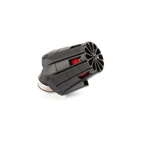FILTRO ARIA CARBURATORE RACING E5 NERO ROSSO D. 35 MM INCLINATO 45°