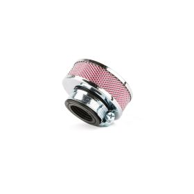 FILTRO ARIA CARBURATORE TUNING CILINDRICO EXTRA PIANO D. 28 / 35 MM CROMATO