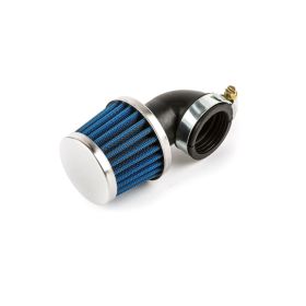 filtro aria carburatore conico KN D. 28 / 35 mm cromato inclinato 90°