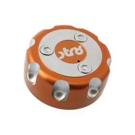Tappo serbatoio Str8 arancio Cnc racing per Yamaha/Mbk Derbi Senda