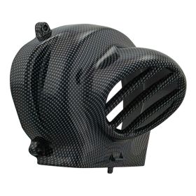 Str8 carbon-look flywheel cover with air duct for Piaggio Ac up to 1998