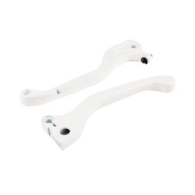 Coppia Leve Freno STR8 Bianco MBK Booster Spirit / BWS fino al 2003