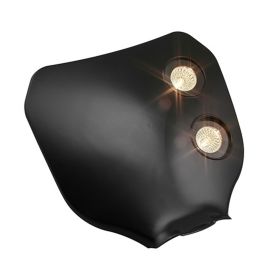 Maschera Doppio Faro Anteriore Nero Alogena Universale STR8 Cross