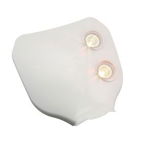 Maschera Doppio Faro Anteriore Bianco Alogena Universale STR8 Cross