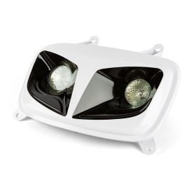Maschera Fanale Anteriore Alogeno STR8 Bianco Nero