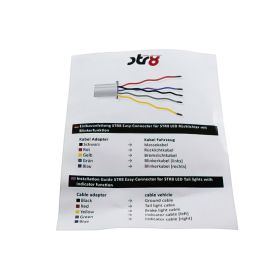 Str8 easy-connect tail light adapter for lights with turn signal function