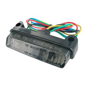 FANALINO STOP POSTERIORE MINI LED CON FRECCE STR8 BLACK LINE UNIVERSALE