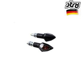 COPPIA FRECCE UNIVERSALI STR8 RUBIS NERO FUME' OMOLOGATE
