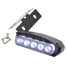 Luce Targa 5 LED Universale con Supporto STR8 Nero Omologato