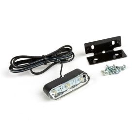 Luce Targa 3 LED con Supporto Nero Universale Omologato