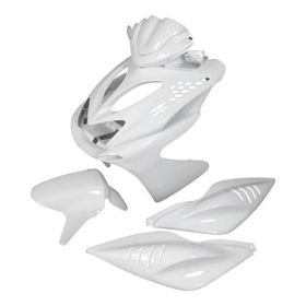 Str8 Weißes Verkleidungskit 7 Teile für Yamaha Aerox bis 2013