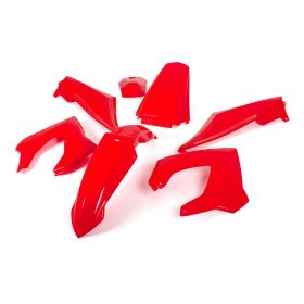DERBI PLASTICS KIT STR8 7 PIECES RED