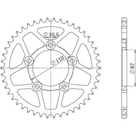 CORONA IN ACCIAIO PASSO 520 - Z 39 DENTI (DIS.14405)