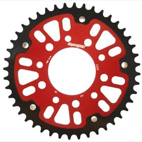 CORONA SUPERSPROX STEALTH RST NERO ROSSO - 1332 PASSO 525 - Z 44 DENTI RED