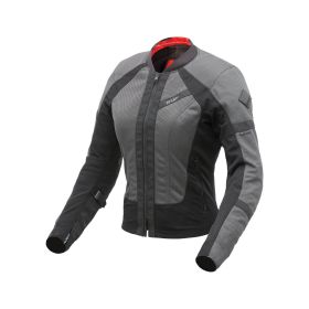 Giacca donna estiva T.UR atlas lady grigia nera con omologazione europea