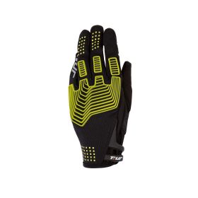 T.UR G-Three Enduro Gloves Black Yellow Fluorescent with European Certification