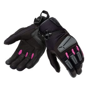 T.UR g-four LADY women's summer gloves black fuchsia with European certification