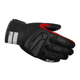 T.UR g-five Hydroscud Waterproof Summer Gloves Black Red Approved