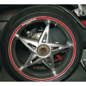 Adesivi cerchi T4TUNE rossi 5mm 6M