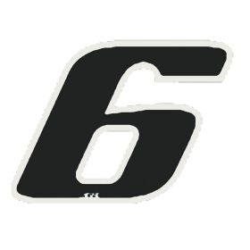 Autocollants numero moto T4TUNE 050129