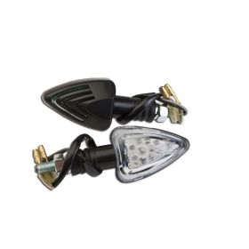 T4TUNE genehmigte 'Peak' schwarze Blinker mit LED